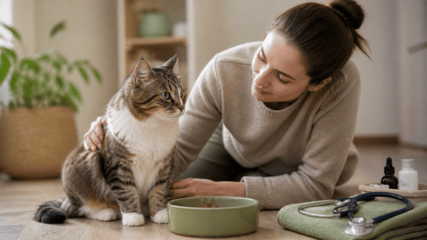 Gato vomitar ração: por que acontece e o que observar
